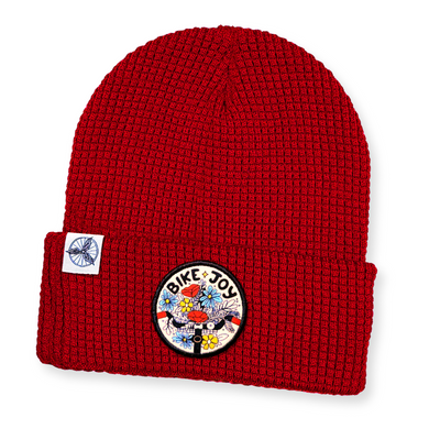 Bike Joy Waffle Knit Beanie