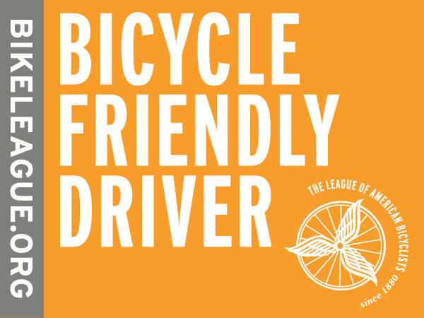 Bicycle Friendly Driver Stickers